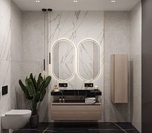 Зеркало 110x60 с подсветкой Armadi Art Vallessi 568-G Золото