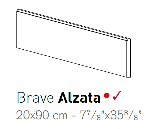 Декоративный элемент AtlasConcorde Brave BraveGreyAlzata20x120 купить недорого в интернет-магазине Керамос