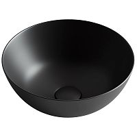 Умывальник Ceramica Nova CN6004 Element, чаша накладная 35.8х35.8 см, черный матовый