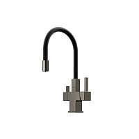 Смеситель Sancos SC4005GG Arno для кухни с возможностью подключения фильтра для воды, вороненая сталь/черный Смеситель Sancos SC4005GG Arno для кухни с возможностью подключения фильтра для воды, вороненая сталь/черный