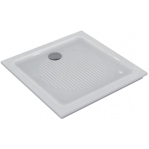 Душевой поддон Ideal Standard T266501 Connect керамический квадратный, 90х90 см, d. 90 мм, белый