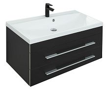 Тумба под раковину Aquanet 00272429 Верона подвесная, 90х48 см, черная Тумба под раковину Aquanet 00272429 Верона подвесная, 90х48 см, черная
