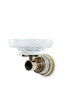 Мыльница настенная 11х11,5 см Boheme AURA 10243-G золото