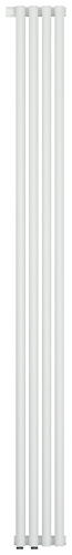 Радиатор Сунержа 30-0320-1804 Эстет-0 отопительный н/ж EU50 левый 1800х180 мм/ 4 секции, матовый белый