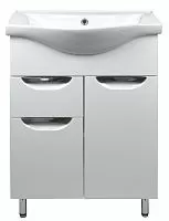 Тумба Loranto CS00070392 Стиль с раковиной, напольная, 60х45 см, белая купить недорого в интернет-магазине Керамос