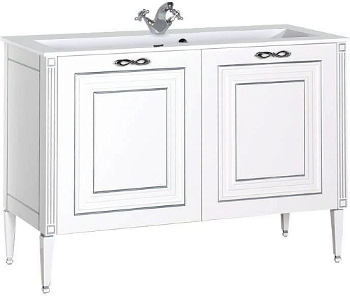 Тумба с раковиной Aquanet 00213046 Паола, 120х55 см, белая Тумба с раковиной Aquanet 00213046 Паола, 120х55 см, белая снят с производства