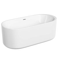 Ванна Sancos FB04 Fiori отдельностоящая 170х80 см, со сливом-переливом, белая Ванна Sancos FB04 Fiori отдельностоящая 170х80 см, со сливом-переливом, белая