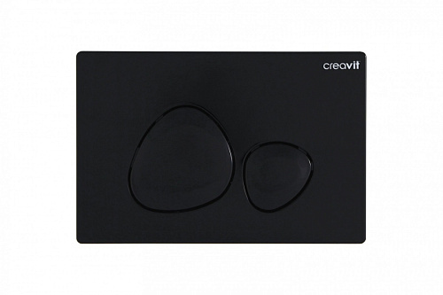 Панель смыва Creavit GP7002.02 Spa для унитаза, накладная, черный глянец