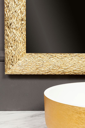 Зеркало 75х95 см Armadi Art LINEA 533 золото купить недорого в интернет-магазине Керамос