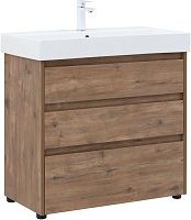 Тумба с раковиной Aquanet 00307080 Nova Lite, 86х46 см, темное дерево