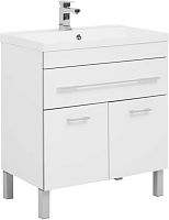 Тумба с раковиной Aquanet 00213031 Верона, 75х48 см, белая Тумба с раковиной Aquanet 00213031 Верона, 75х48 см, белая