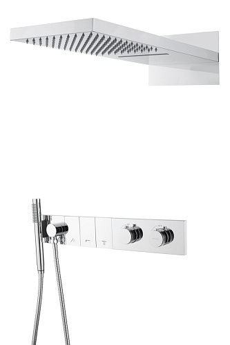 Встроенная душевая система 55х45х110 см Boheme ZODIAC 133-CR хром