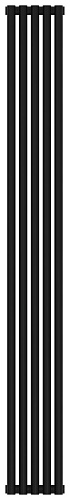 Радиатор Сунержа 31-0302-1805 Эстет-11 отопительный н/ж 1800х225 мм/ 5 секций, матовый черный