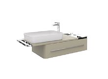 Тумба Creavit AL0120.01.PZK+UL060 Angel с раковиной 38х50 см, серый