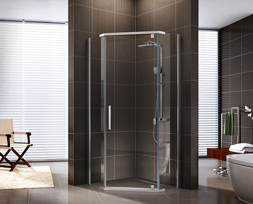 Душевой уголок Berges 061021 Oxygen 90х90 см, профиль хром сильвер