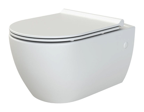 Подвесной унитаз с крышкой Boheme Bianca 963-SET-MW белый матовый Подвесной унитаз с крышкой Boheme Bianca 963-SET-MW белый матовый