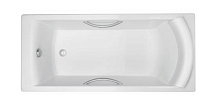Сет №1231_E2938-00, Ванна чугунная (White) + E60327-СР, Ручки для ванны (Chrome) + E4113-NF, Ножки для ванны