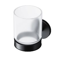 Стеклянный стакан AM.PM A85A34322 X-Joy, с настенным держателем, черный