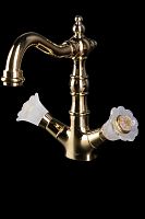 Смеситель Boheme 292-Camelia Сamelia для умывальника, высокий, золото