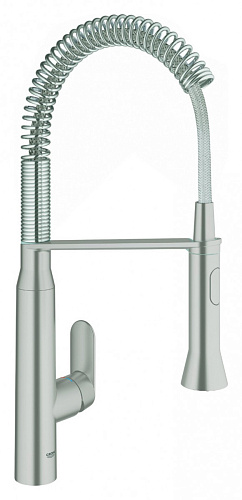 Смеситель Grohe 31379DC0 K7 для мойки, профессиональный, уменьшенный вариант, суперсталь