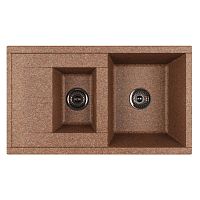 Мойка для кухни Акватон 1A716232DE270 Делия 87х51, терракотовый Мойка для кухни Акватон 1A716232DE270 Делия 87х51, терракотовый