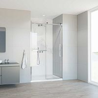 Душевая дверь Vincea VDS-1CS130CL Como Soft, 130х195 см, профиль хром/стекло прозрачное