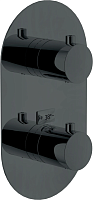 Смеситель термостатический для ванны Nobili WE00102/TFLP (внешняя часть), глянцевый черный