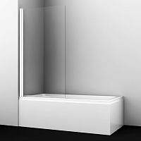 Шторка для ванны WasserKRAFT 48P01-80W Berkel 48P распашная, прозрачное стекло