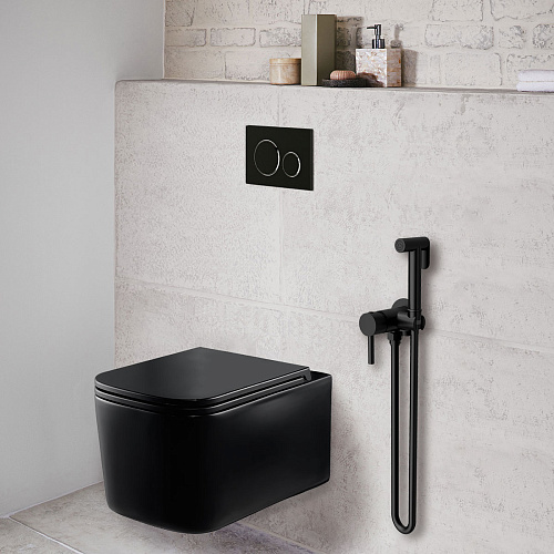 Гигиенический душ Vincea VHFW-101MB в комплекте со смесителем, черный