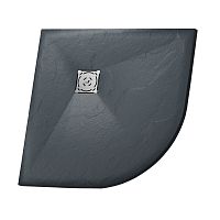 Душевой поддон RGW 16153099-02 Stone Tray ST/R-G полукруглый, графит Душевой поддон RGW 16153099-02 Stone Tray ST/R-G полукруглый, графит