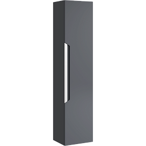 Шкаф-пенал Aqwella CUB0503GR Cube подвесной 30х133 см, серый