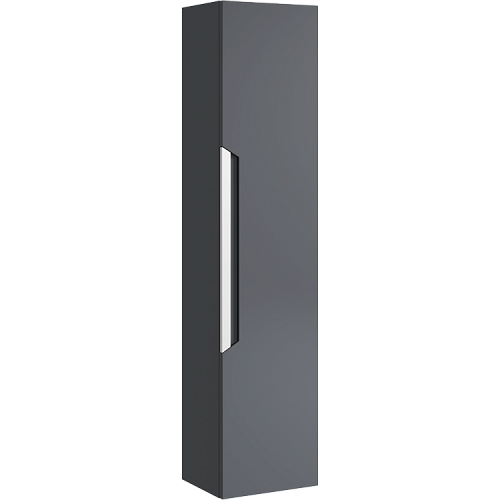 Шкаф-пенал Aqwella CUB0503GR Cube подвесной 30х133 см, серый купить недорого в интернет-магазине Керамос
