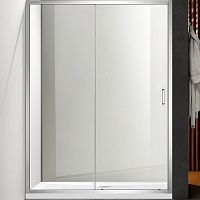 Душевая дверь Aquatek AQ ARI RA 10020CH 100 см, прозрачное стекло, профиль хром