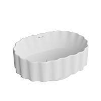 Раковина Kerama Marazzi CC.wb.50\WHT.M Artbasin Conchiglia накладная 53х38 см, белый матовый Раковина Kerama Marazzi CC.wb.50\WHT.M Artbasin Conchiglia накладная 53х38 см, белый матовый