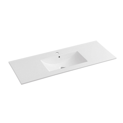 Раковина Vincea VBS-13120 керамическая, 121.5х47 см, белая