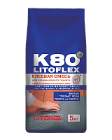 Клей для плитки и керамогранита Litokol LITOFLEХ K80 (5кг)
