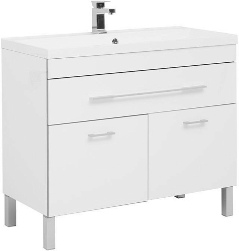 Тумба с раковиной Aquanet 00213034 Верона, 100х48 см, белая снят с производства