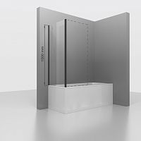 Боковая панель RGW 352205408-14 Screens Z-050-4B, 150 см для душевой двери, профиль черный