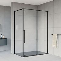 Душевой уголок Vincea VSR-1A9012CLB Arno, 120х90 см, профиль черный/стекло прозрачное