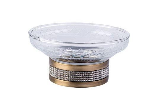 Настольная мыльница BOHEME Royal Cristal 10930-BR-B купить недорого в интернет-магазине Керамос