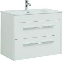 Тумба с раковиной Aquanet 00281156 Августа, 81х47 см, белая Тумба с раковиной Aquanet 00281156 Августа, 81х47 см, белая