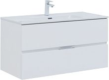 Тумба с раковиной Aquanet 00274014 Алвита New, 101х46 см, белая Тумба с раковиной Aquanet 00274014 Алвита New, 101х46 см, белая