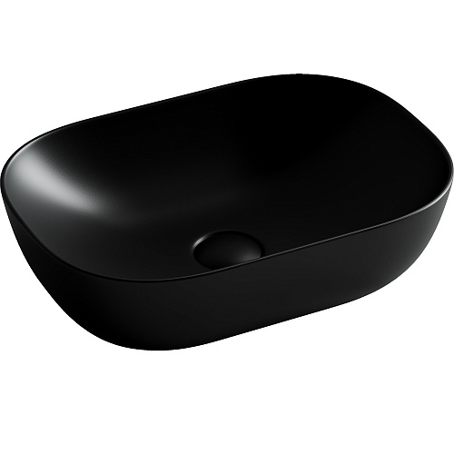 Умывальник Ceramica Nova CN6009MB Element, чаша накладная 45.5х32.5 см, черный матовый Умывальник Ceramica Nova CN6009MB Element, чаша накладная 45.5х32.5 см, черный матовый