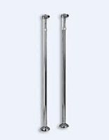 Установочный комплект Cezares PI-01 для напольного смесителя с держателем для ручного душа, универсальный, исполнение хром