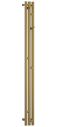 Полотенцесушитель электрический Сунержа 051-5844-1511 Терция 3.0 РЭБ, 1500х106 мм левый, состаренная латунь