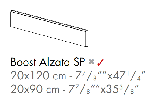 Декоративный элемент AtlasConcorde BOOST BoostTarmacAlzata20x120 купить недорого в интернет-магазине Керамос