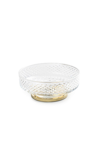 Мыльница настольная 5х11,5 см Boheme AURA 10251-G золото купить недорого в интернет-магазине Керамос