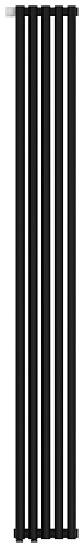 Радиатор Сунержа 31-0310-1805 Эстет-1 отопительный н/ж EU50 левый 1800х225 мм/ 5 секций, матовый черный