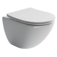 Унитаз Ceramica Nova CN1905 Mono Rimless подвесной, 35х50 см, глубокий смыв, с ультра тонкой крышкой-сиденьем, белый Унитаз Ceramica Nova CN1905 Mono Rimless подвесной, 35х50 см, глубокий смыв, с ультра тонкой крышкой-сиденьем, белый