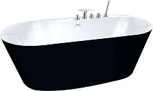 Акриловая ванна BelBagno BB14-NERO/BIA, внешняя поверхность черная, 178х84